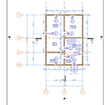 Архитектурный проект каркасного дачного дома - лист плана этажа